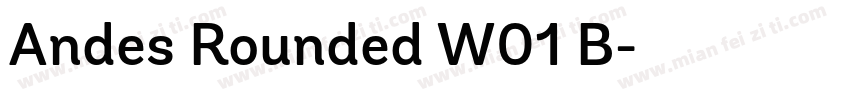 Andes Rounded W01 B字体转换